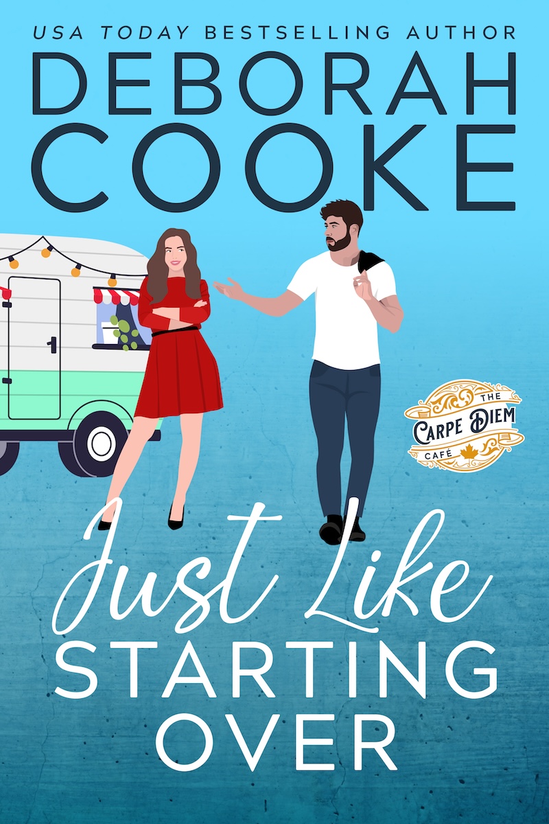 Just Like Starting Over, book two of The Carpe Diem Café series of contemporary romances by Deborah Cooke, alternate cover